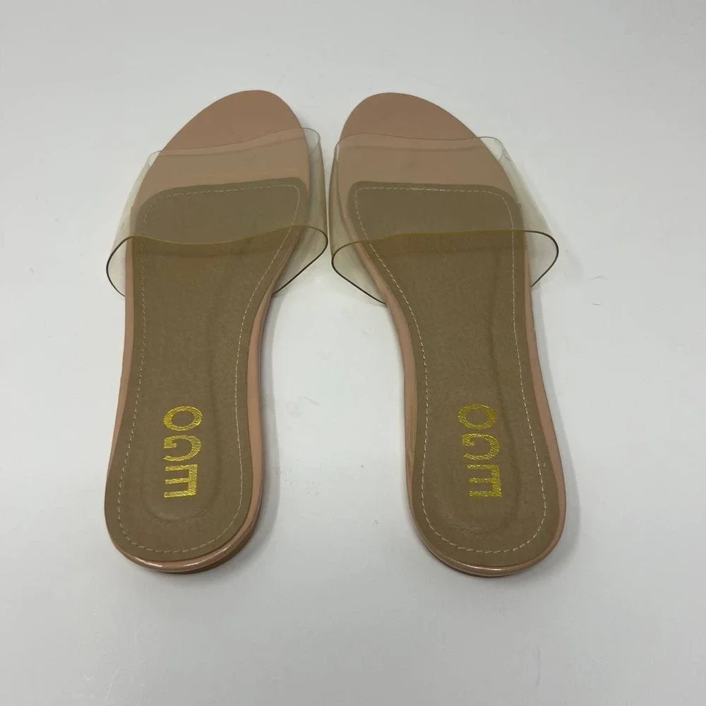 Ego Kerrie Clear Perspex Mule Sandals Women's Size 7 - Picture 3 of 10